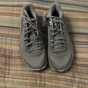 Grey under armour shoes